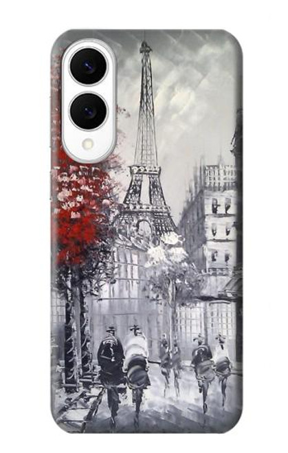 S1295 Peinture Eiffel de Paris Etui Coque Housse pour Samsung Galaxy S25 Edge
