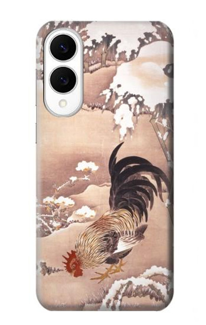 S1332 Ito Jakuchu Coq Etui Coque Housse pour Samsung Galaxy S25 Edge