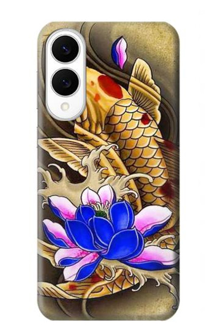 S1604 Carpe Koi poisson japonais Tatouage Etui Coque Housse pour Samsung Galaxy S25 Edge