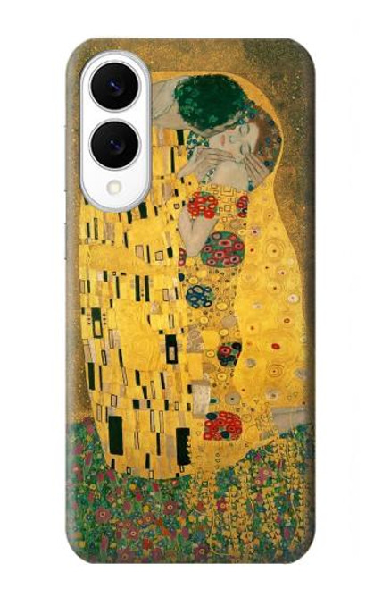 S2137 Gustav Klimt Le Baiser Etui Coque Housse pour Samsung Galaxy S25 Edge