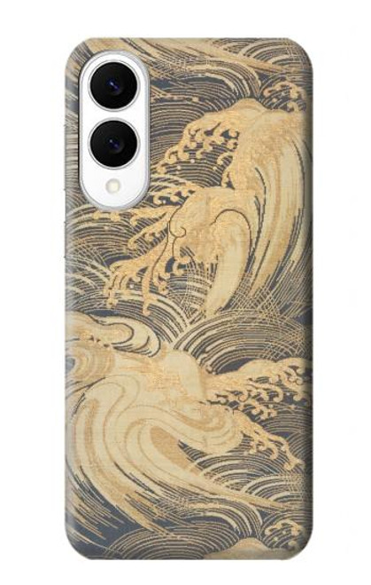 S2680 Japon Art Obi avec des vagues stylisées Etui Coque Housse pour Samsung Galaxy S25 Edge