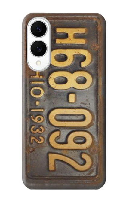 S3228 Millésimé plaque d'immatriculation de voiture Etui Coque Housse pour Samsung Galaxy S25 Edge