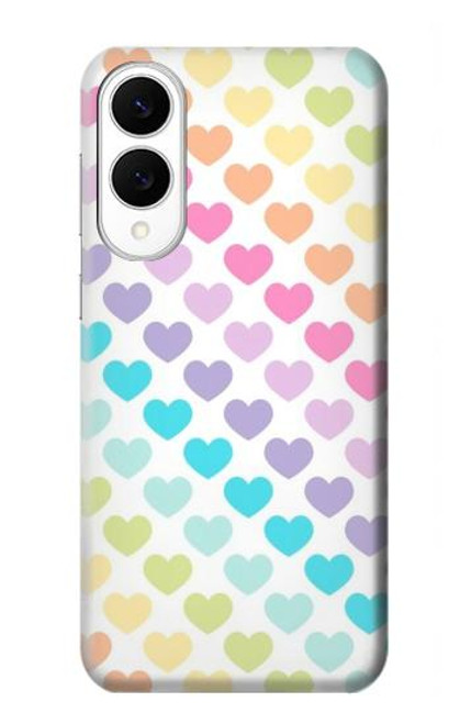 S3499 Motif coloré coeur Etui Coque Housse pour Samsung Galaxy S25 Edge