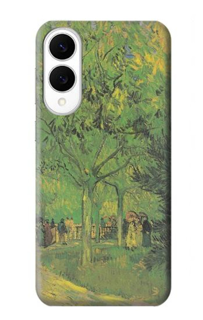 S3748 Van Gogh une ruelle dans un jardin public Etui Coque Housse pour Samsung Galaxy S25 Edge