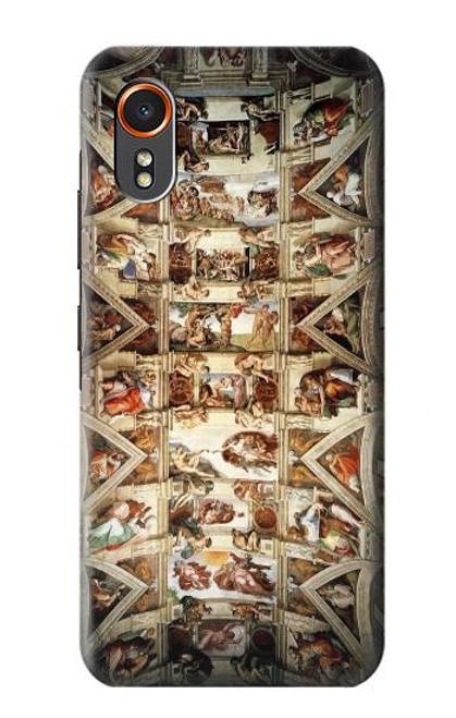 S0177 Michelangelo Chapelle plafond Etui Coque Housse pour Samsung Galaxy XCover7
