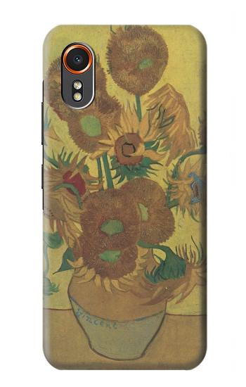 S0214 Van Gogh quinze tournesols Etui Coque Housse pour Samsung Galaxy XCover7