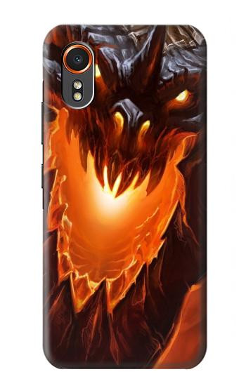 S0414 Dragon de feu Etui Coque Housse pour Samsung Galaxy XCover7