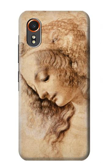S1045 Leonardo da Vinci Femme Head Etui Coque Housse pour Samsung Galaxy XCover7