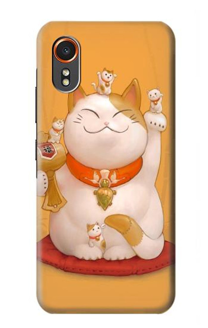 S1217 Maneki Neko Lucky Cat Etui Coque Housse pour Samsung Galaxy XCover7