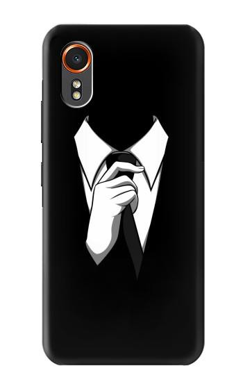 S1591 Anonymous Homme en Costume Noir Etui Coque Housse pour Samsung Galaxy XCover7