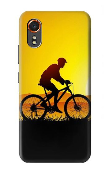 S2385 Vélo Vélo Coucher de soleil Etui Coque Housse pour Samsung Galaxy XCover7
