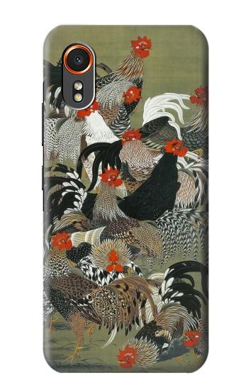S2699 Ito Jakuchu Coq Etui Coque Housse pour Samsung Galaxy XCover7