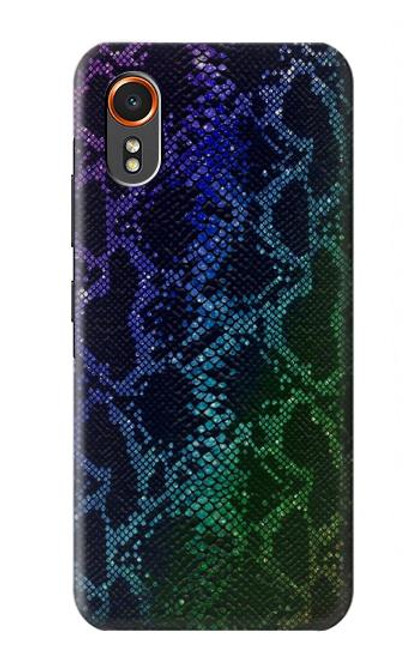 S3366 Arc en ciel Python graphique Imprimer Peau Etui Coque Housse pour Samsung Galaxy XCover7
