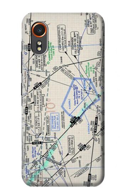 S3882 Carte de vol en route Etui Coque Housse pour Samsung Galaxy XCover7