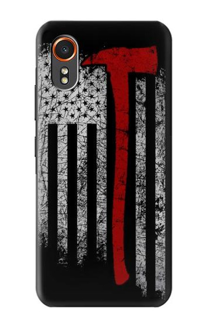 S3958 Drapeau de hache de pompier Etui Coque Housse pour Samsung Galaxy XCover7
