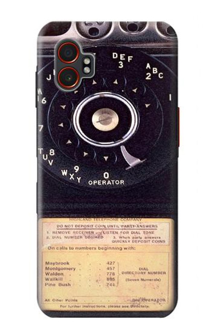 S0086 Vintage téléphone Etui Coque Housse pour Samsung Galaxy XCover7 Pro