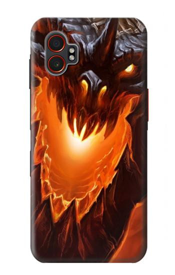 S0414 Dragon de feu Etui Coque Housse pour Samsung Galaxy XCover7 Pro
