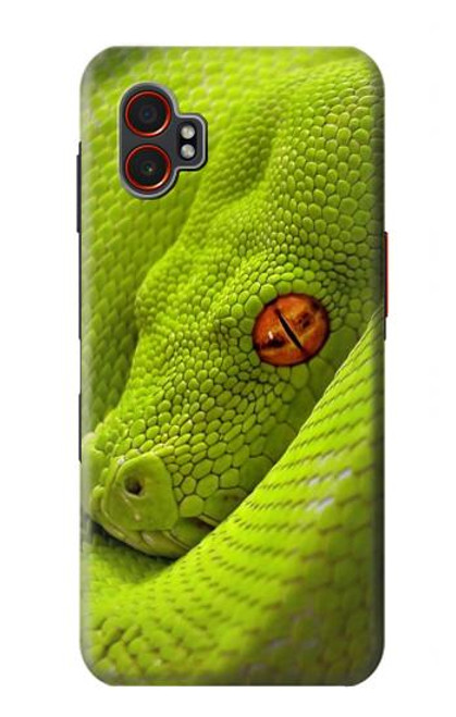 S0785 Serpent vert Etui Coque Housse pour Samsung Galaxy XCover7 Pro