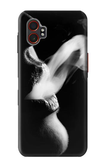 S0917 Sexy lèvres Fille de fumer Etui Coque Housse pour Samsung Galaxy XCover7 Pro