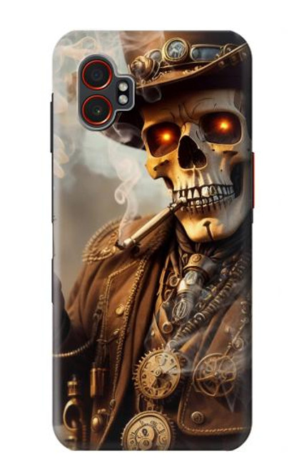 S3949 Crâne Steampunk Fumer Etui Coque Housse pour Samsung Galaxy XCover7 Pro