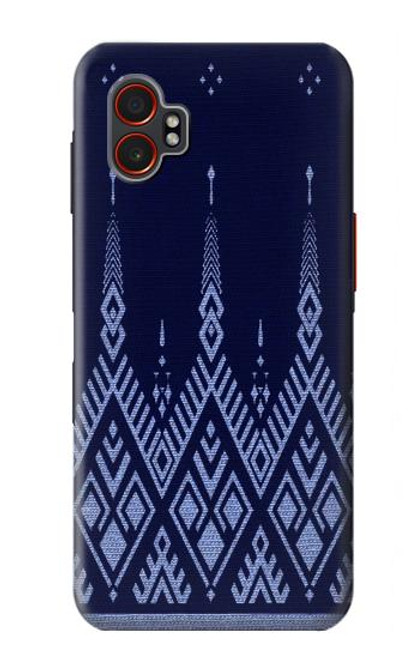 S3950 Motif textile thaïlandais bleu Etui Coque Housse pour Samsung Galaxy XCover7 Pro