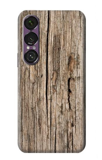 S0600 Bois imprimé graphique Etui Coque Housse pour Sony Xperia 1 VII