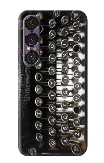 S0620 Machine à écrire Etui Coque Housse pour Sony Xperia 1 VII