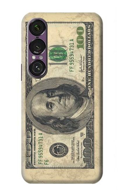 S0702 Dollars d'argent Etui Coque Housse pour Sony Xperia 1 VII