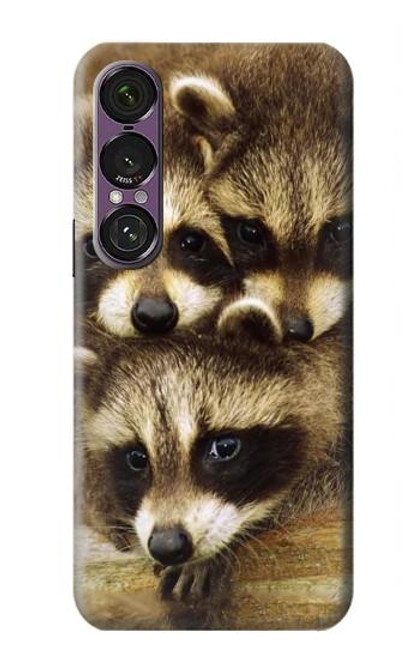 S0977 Les ratons laveurs bébé Etui Coque Housse pour Sony Xperia 1 VII