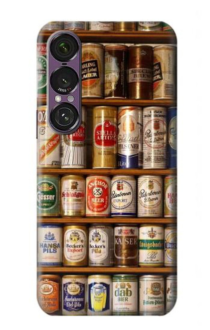 S0983 Collection de Canettes de bière Etui Coque Housse pour Sony Xperia 1 VII