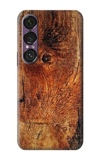 S1140 Bois graphique Etui Coque Housse pour Sony Xperia 1 VII