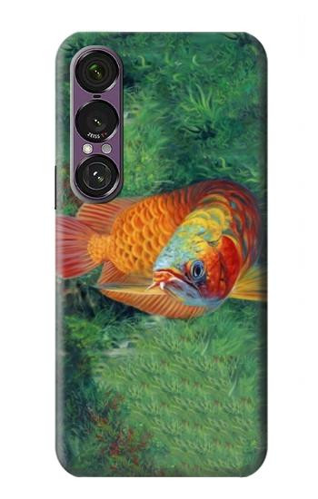 S1157 Rouge Arowana Poisson Etui Coque Housse pour Sony Xperia 1 VII