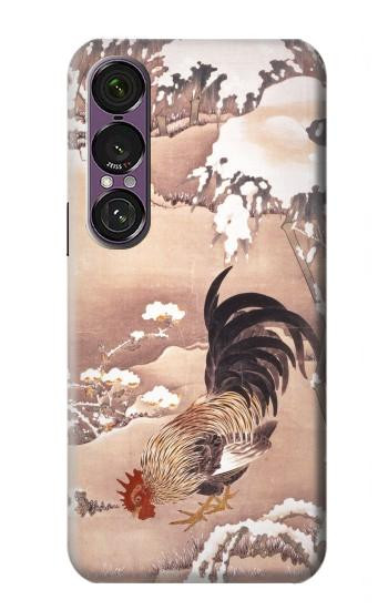 S1332 Ito Jakuchu Coq Etui Coque Housse pour Sony Xperia 1 VII