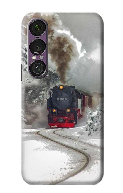 S1509 Train à vapeur Etui Coque Housse pour Sony Xperia 1 VII