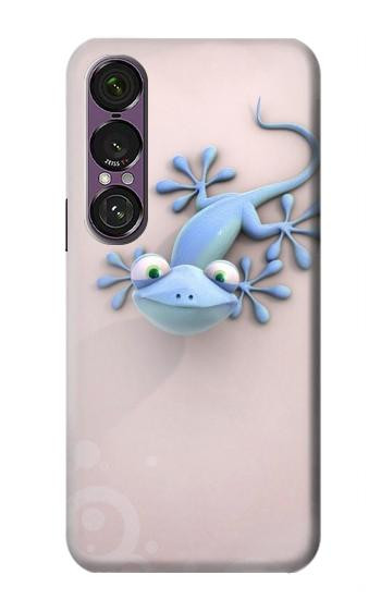 S1631 Drôle Gecko Lézard Etui Coque Housse pour Sony Xperia 1 VII