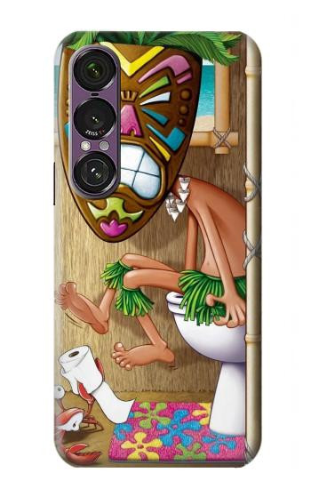 S1702 Tiki Homme Toilette Etui Coque Housse pour Sony Xperia 1 VII