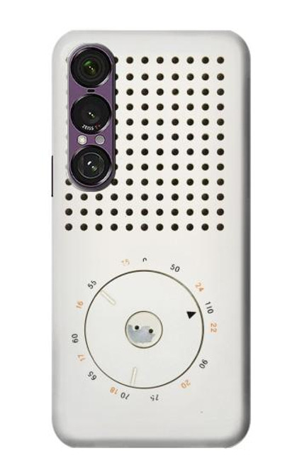 S1857 Rétro transistor radio Etui Coque Housse pour Sony Xperia 1 VII