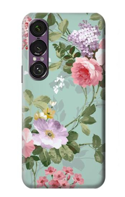 S2178 Peinture Fleur Art Floral Etui Coque Housse pour Sony Xperia 1 VII