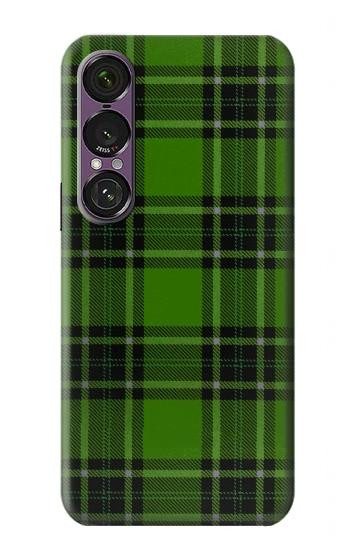 S2373 Motif vert Tartan Etui Coque Housse pour Sony Xperia 1 VII