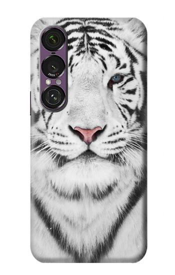 S2553 Tigre blanc Etui Coque Housse pour Sony Xperia 1 VII