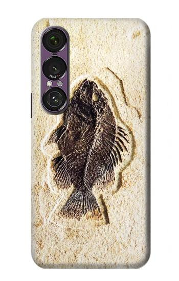 S2562 fossile poisson Etui Coque Housse pour Sony Xperia 1 VII