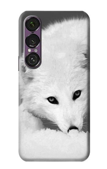 S2569 Blanc arctique Renard Etui Coque Housse pour Sony Xperia 1 VII