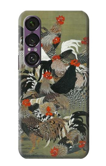 S2699 Ito Jakuchu Coq Etui Coque Housse pour Sony Xperia 1 VII