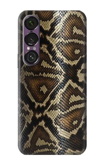 S2712 Anaconda Amazon Serpent Motif imprimé Peau Etui Coque Housse pour Sony Xperia 1 VII