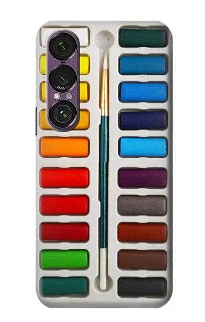 S3243 Ensemble de peinture aquarelle Etui Coque Housse pour Sony Xperia 1 VII