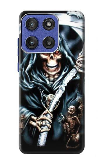 S0295 faucheuse Etui Coque Housse pour Motorola Moto G Stylus 5G (2025), Edge 60 Stylus