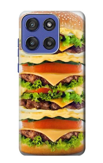 S0790 Hamburger Etui Coque Housse pour Motorola Moto G Stylus 5G (2025), Edge 60 Stylus