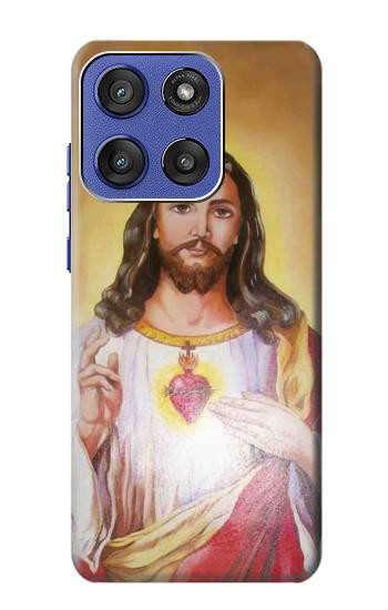 S0798 Jésus Etui Coque Housse pour Motorola Moto G Stylus 5G (2025,2026), Edge 60 Stylus