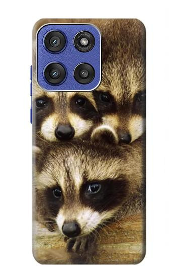 S0977 Les ratons laveurs bébé Etui Coque Housse pour Motorola Moto G Stylus 5G (2025,2026), Edge 60 Stylus