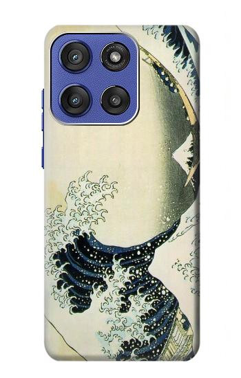 S1040 Hokusai La grande vague de Kanagawa Etui Coque Housse pour Motorola Moto G Stylus 5G (2025,2026), Edge 60 Stylus